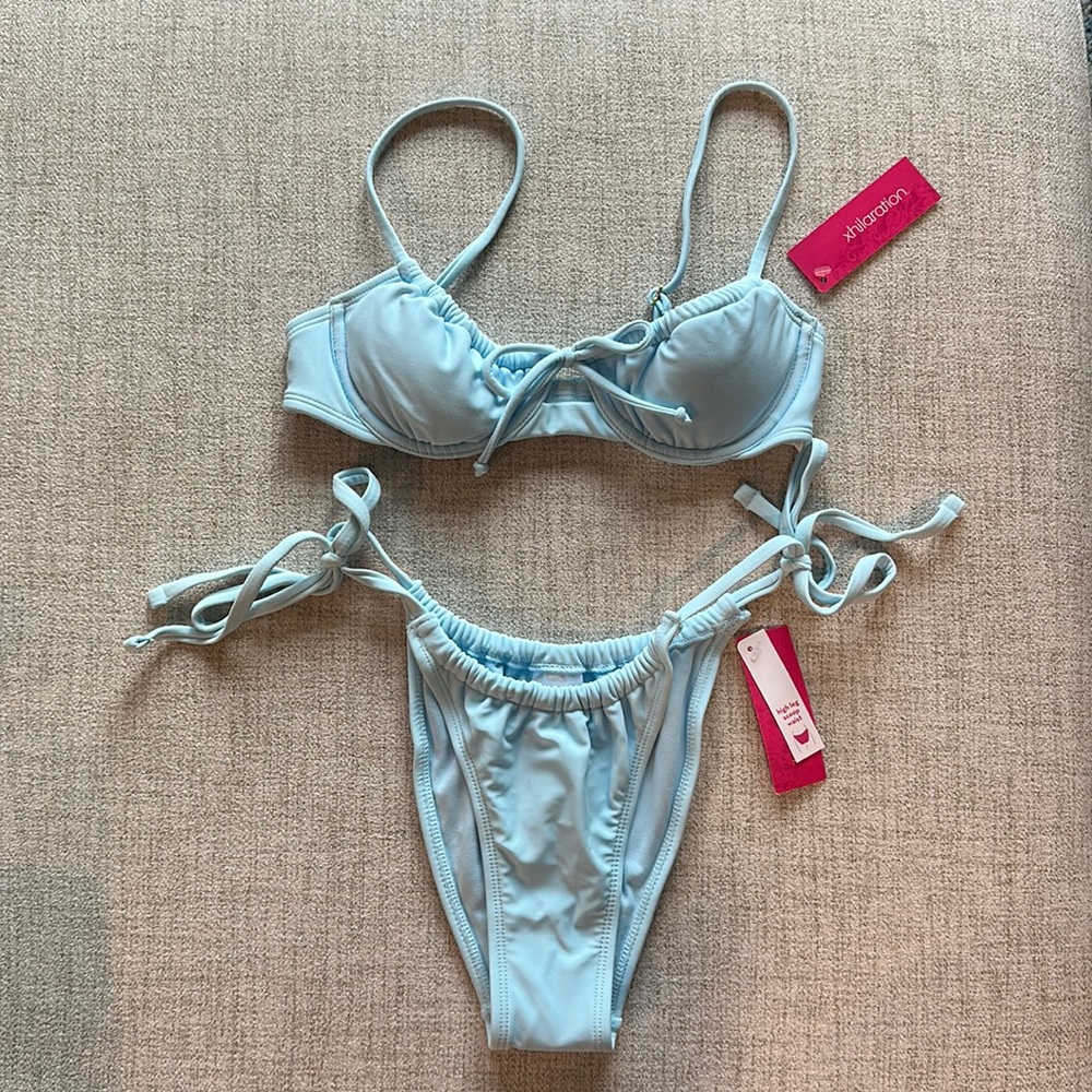 Xhilaration swimsuit. Top: XXS. Bottom: XS.